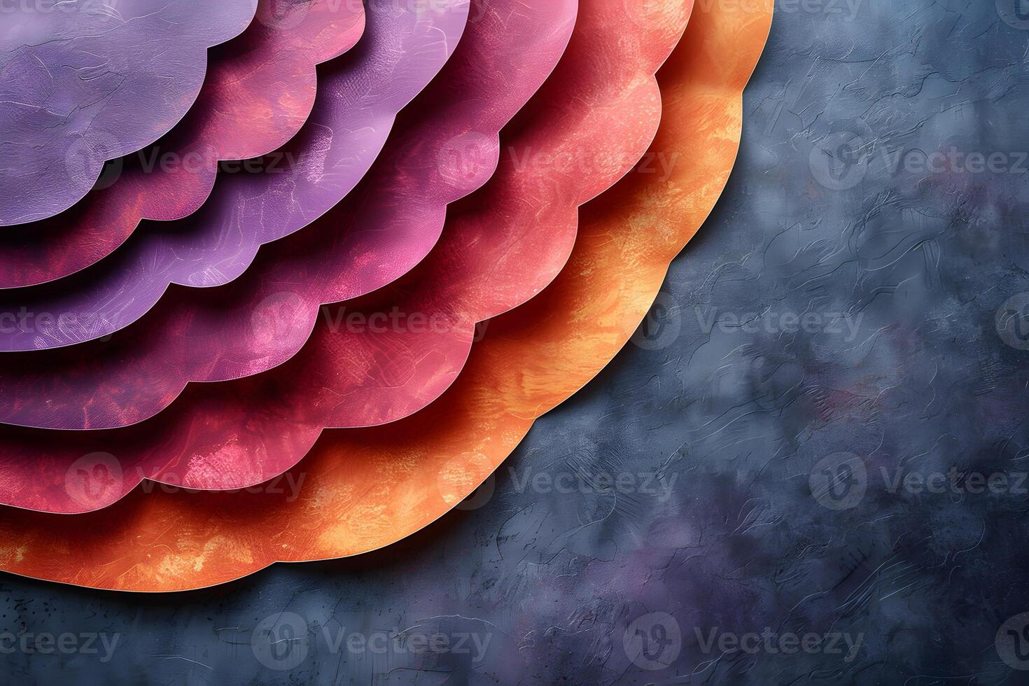 Abstract Layered Paper Textures in Vivid Colors for Creative Design photo