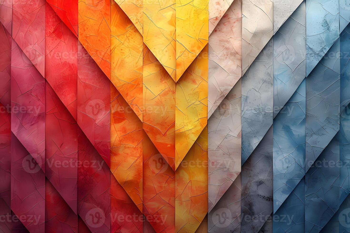 Vibrant Abstract Geometric Pattern with Multicolor Textured Layers for Modern Design photo