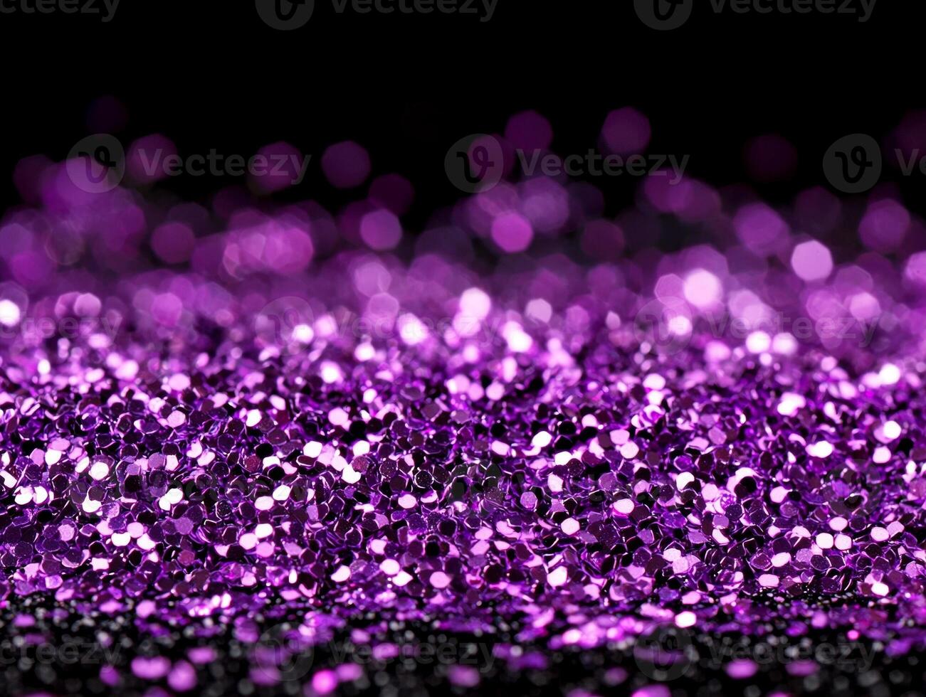 Delicate purple dots illuminate the void, creating an abstract cosmic experience. Their varied intensities evoke a sense of movement in a minimalist setting. photo