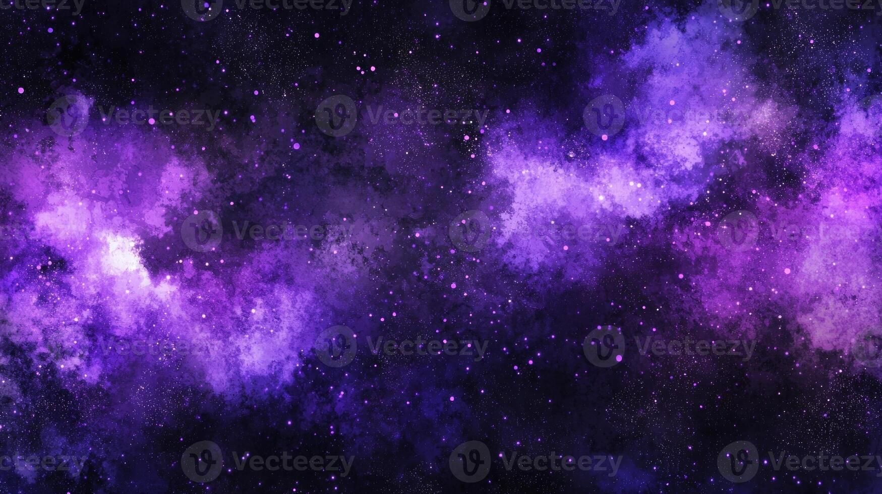 Witness a breathtaking display of purple dots arranged in a mesmerizing galaxy formation, glowing intensely against the infinite blackness of the cosmos, creating celestial wonders. photo