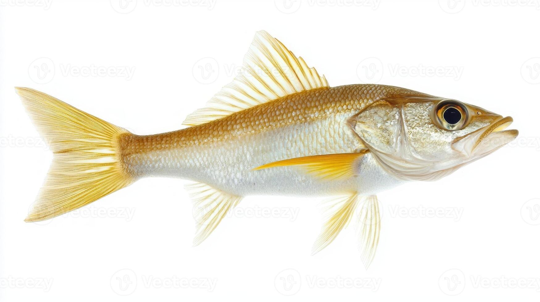 Snook known scientifically as Centropomus undecimalis displays its unique coloration and structure. This species is commonly found in coastal waters highlighting its aquatic beauty. photo