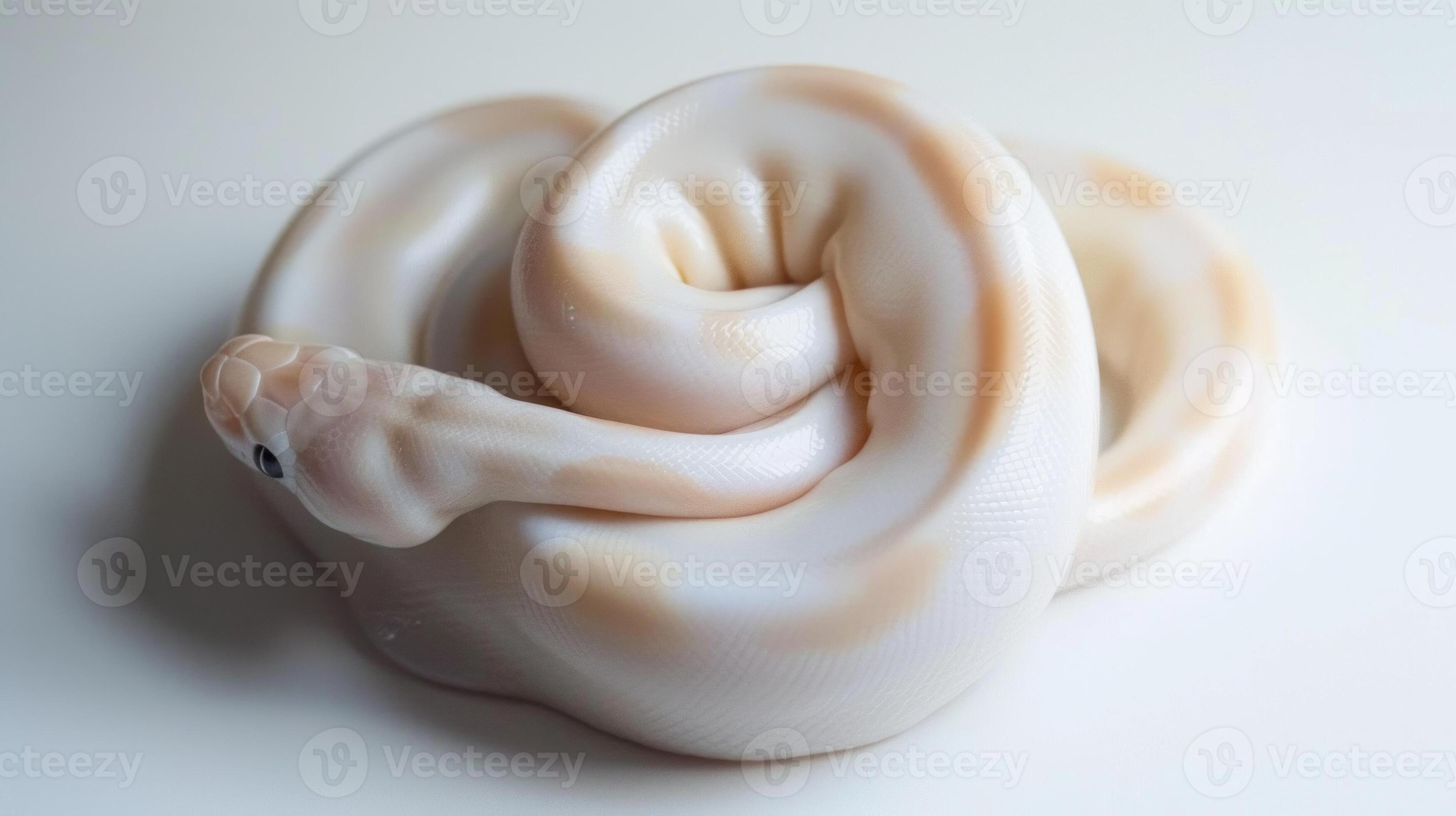 ball python known for smooth scales and distinctive brown markings is ...