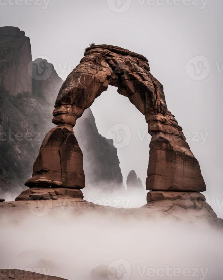 The delicate arch in the arches national park photo