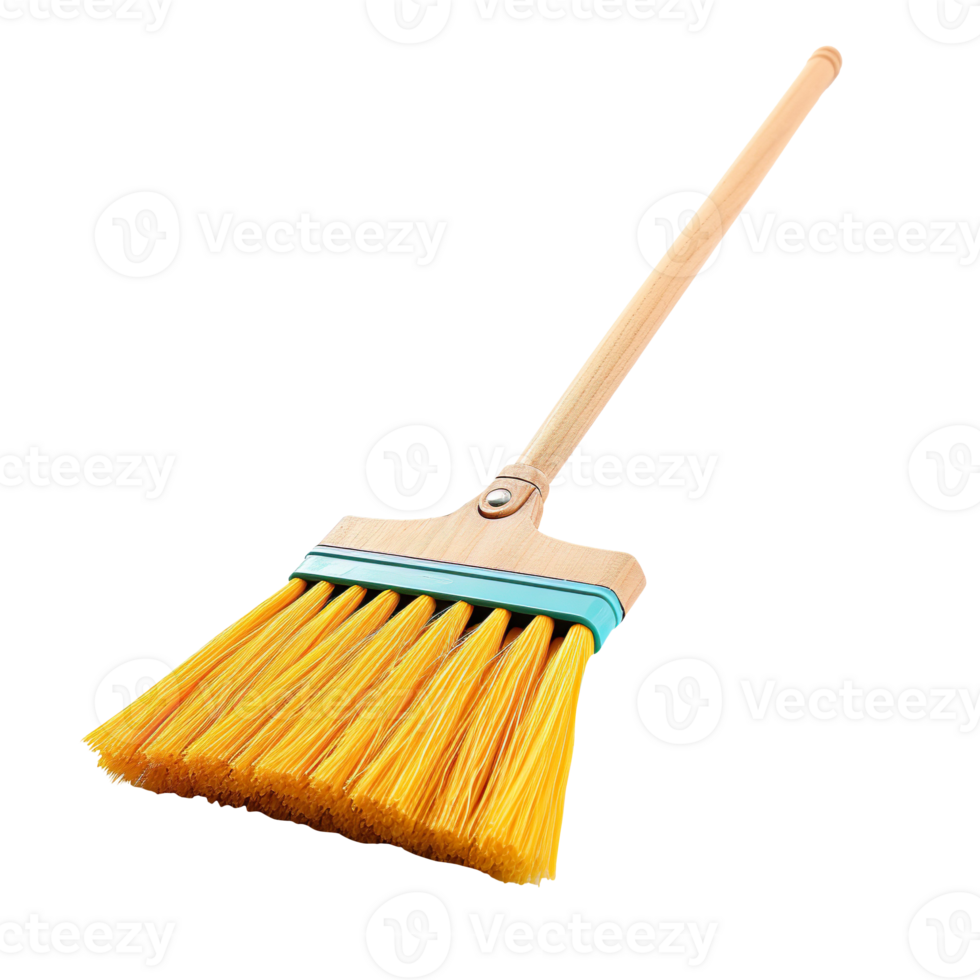 Cleaning broom isolated on transparent background png