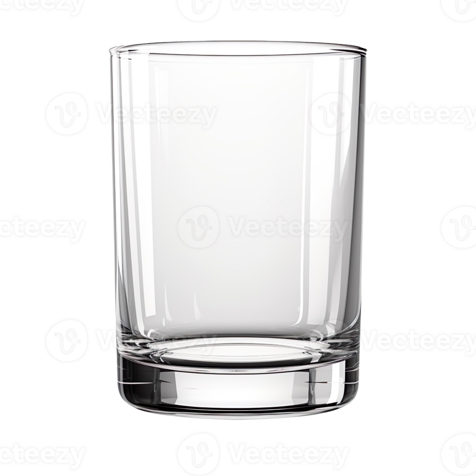 Empty drinking glass isolated on transparent background png