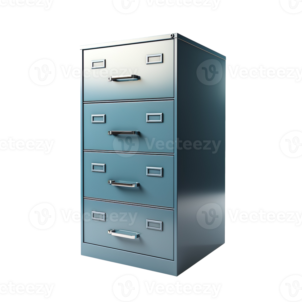 Filing cabinet isolated on transparent background png