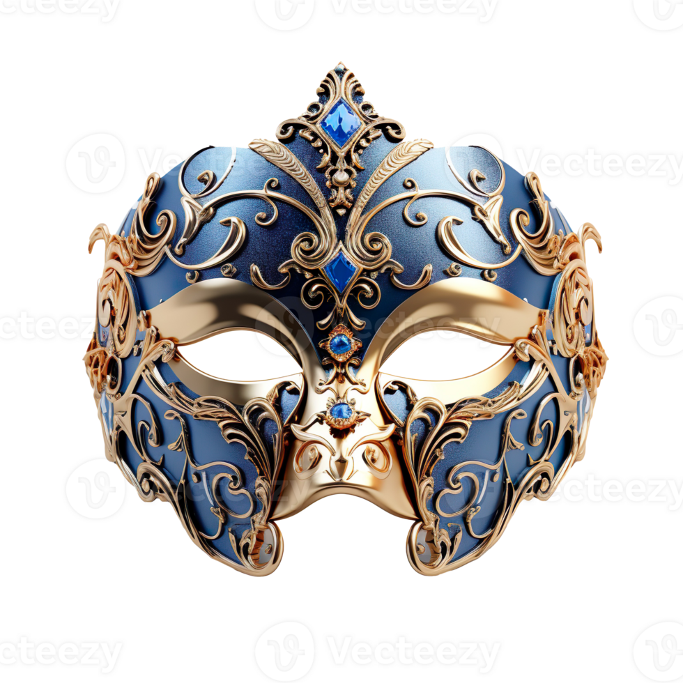 elegant carnival mask isolated on transparent background png