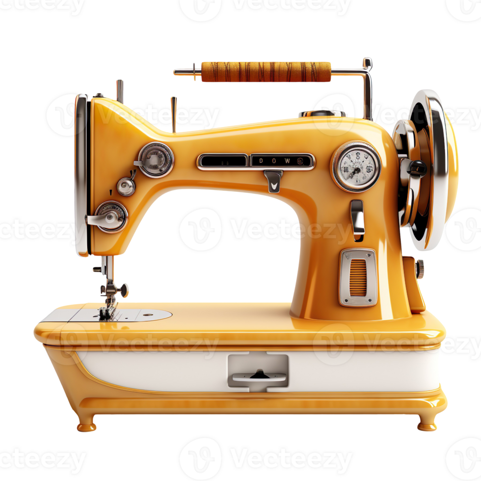 Fabric Sewing Machine isolated on transparent background png