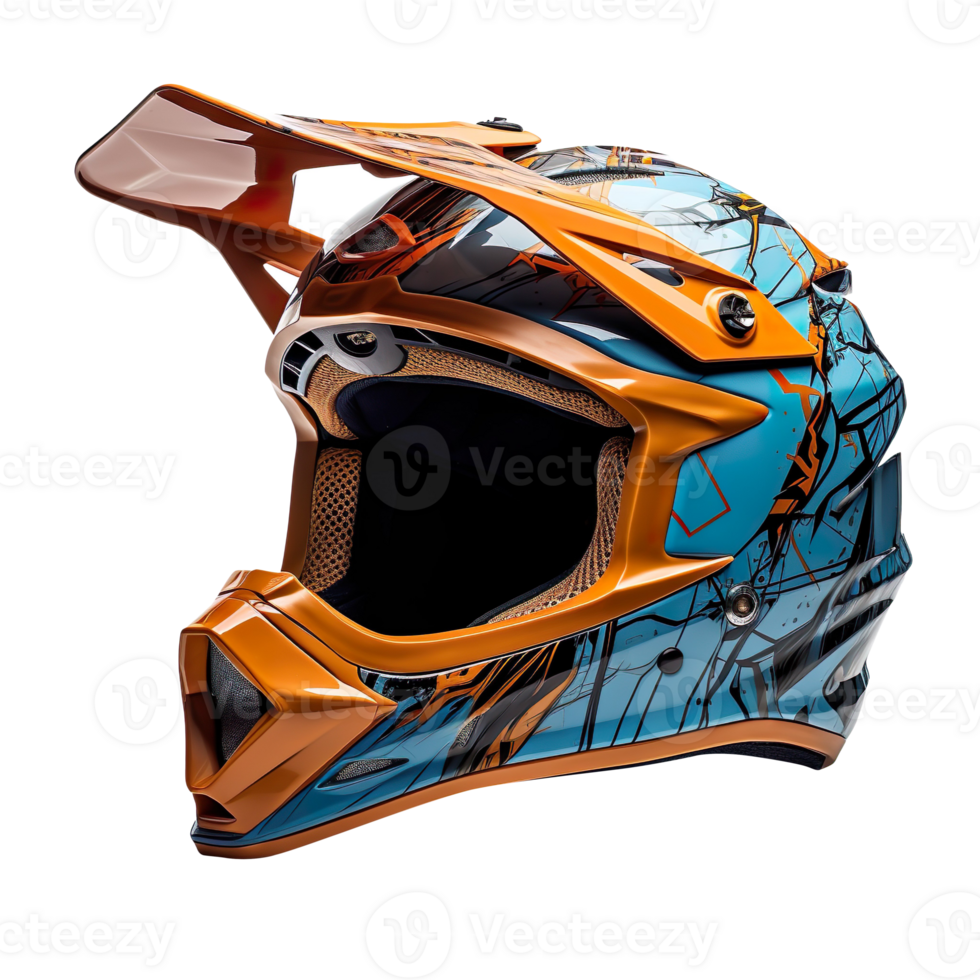 dirt bike helmet isolated on transparent background png