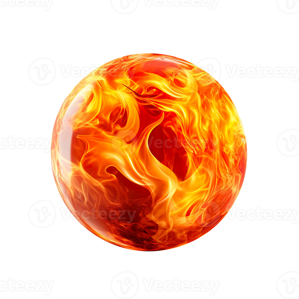 Fire Ball isolated on transparent background png