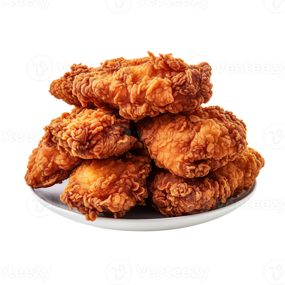 Fried chicken isolated on transparent background png