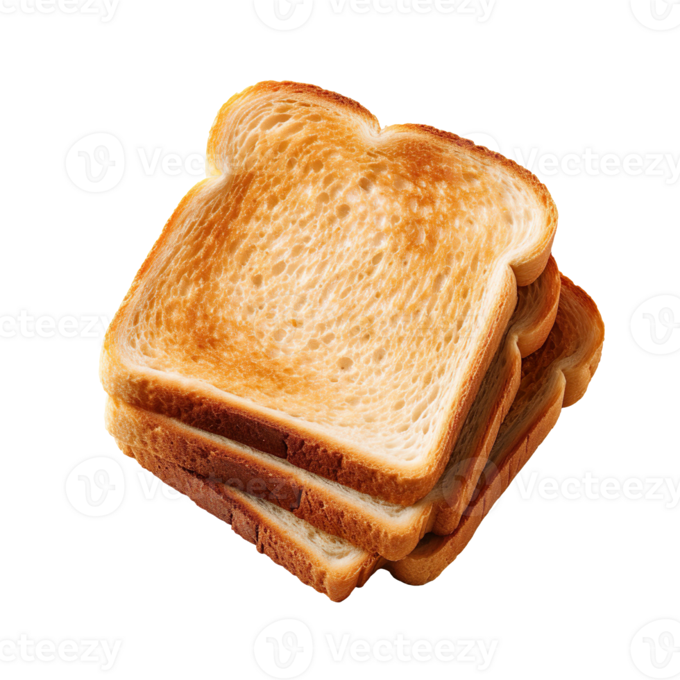 Fresh toast bread isolated on transparent background png