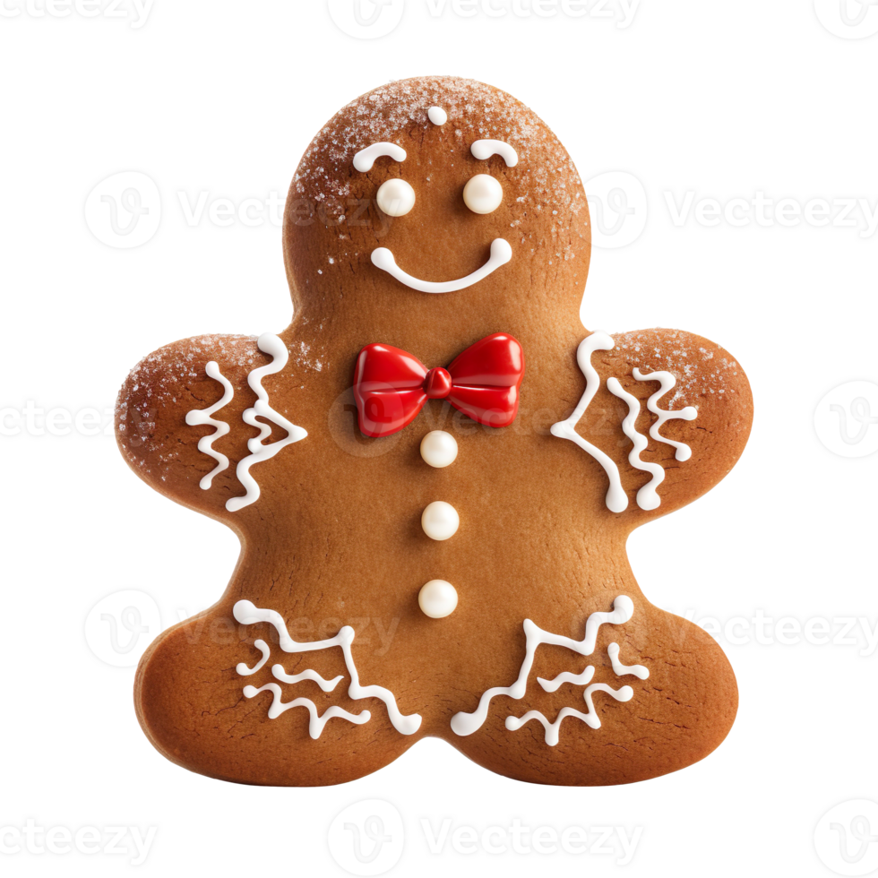gingerbread man isolated on transparent background png