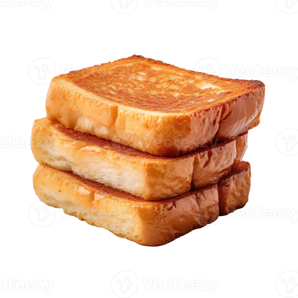 Fried toast isolated on transparent background png