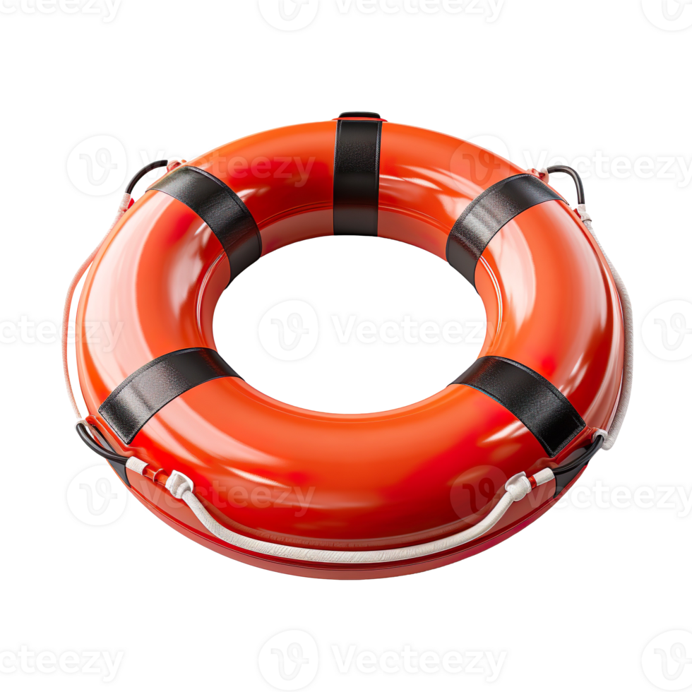 Life Preserver Ring isolated on transparent background png