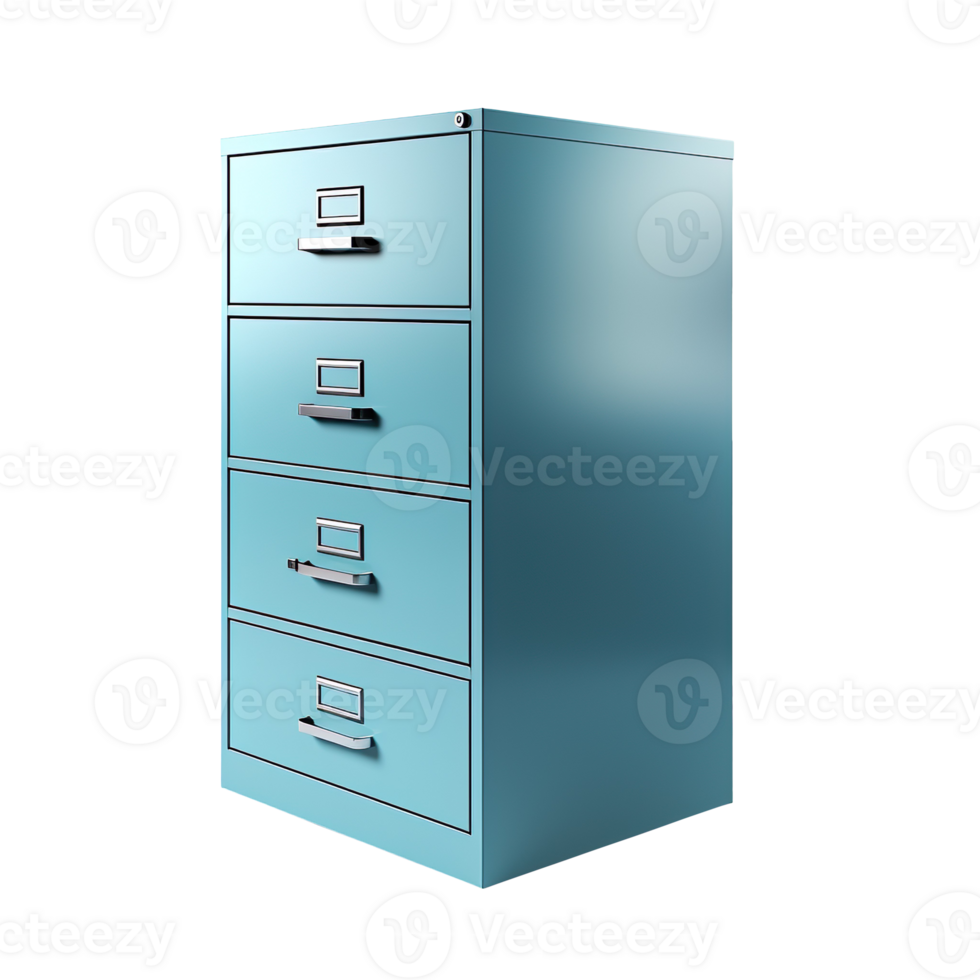 Office Filing Cabinet isolated on transparent background png