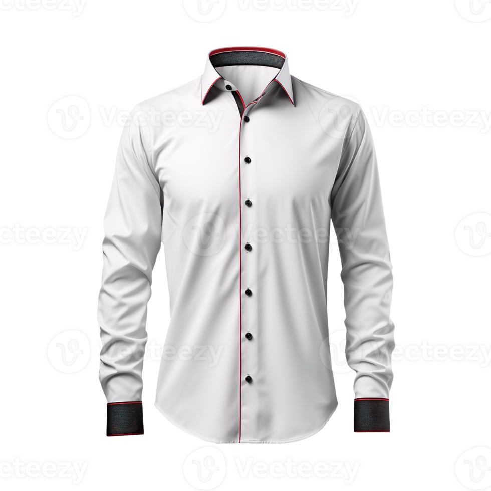 New male shirt isolated on transparent background png