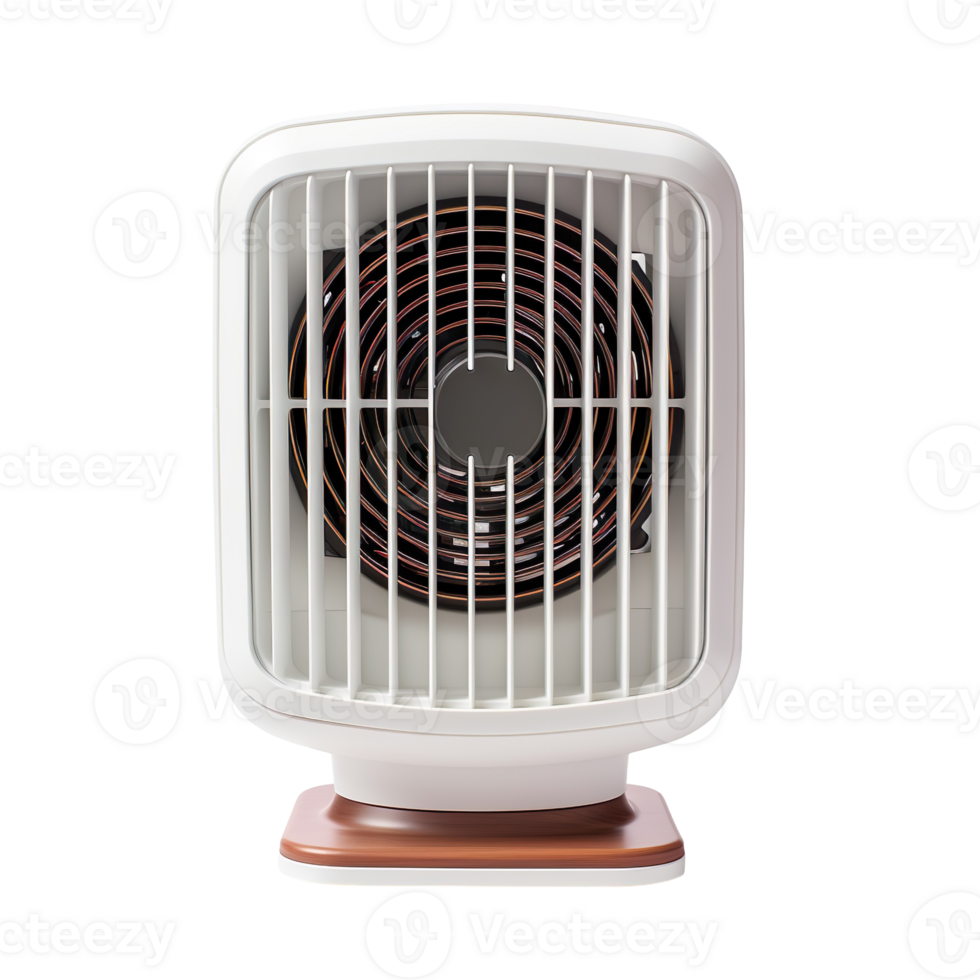 Modern electric fan heater isolated on transparent background png