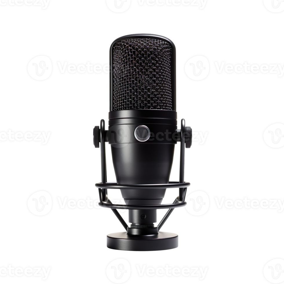 Podcast Microphone isolated on transparent background png
