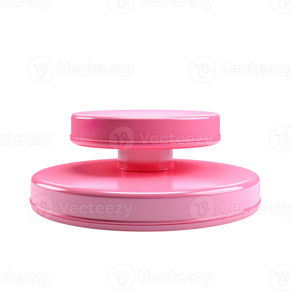 pink podium isolated on transparent background png