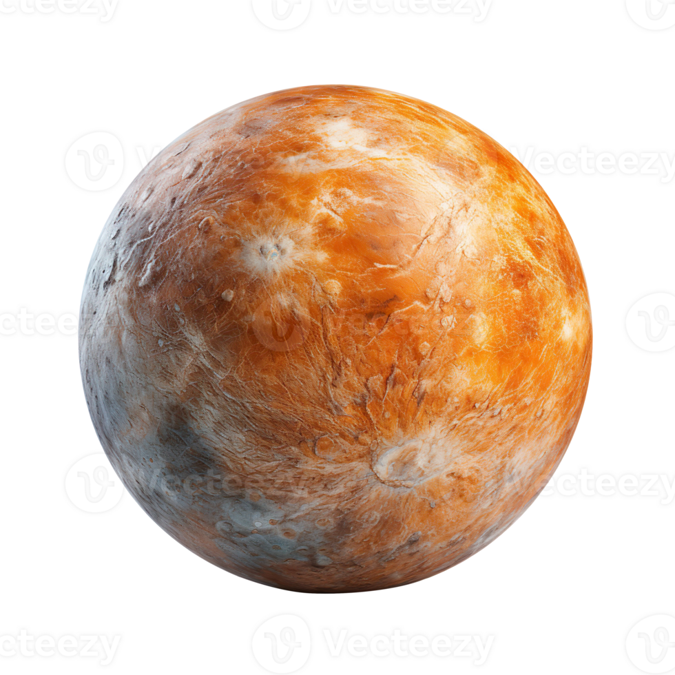 Planet Mercury isolated on transparent background png