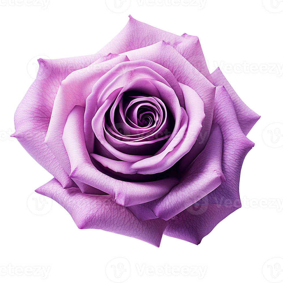 Purple rose flower isolated on transparent background png