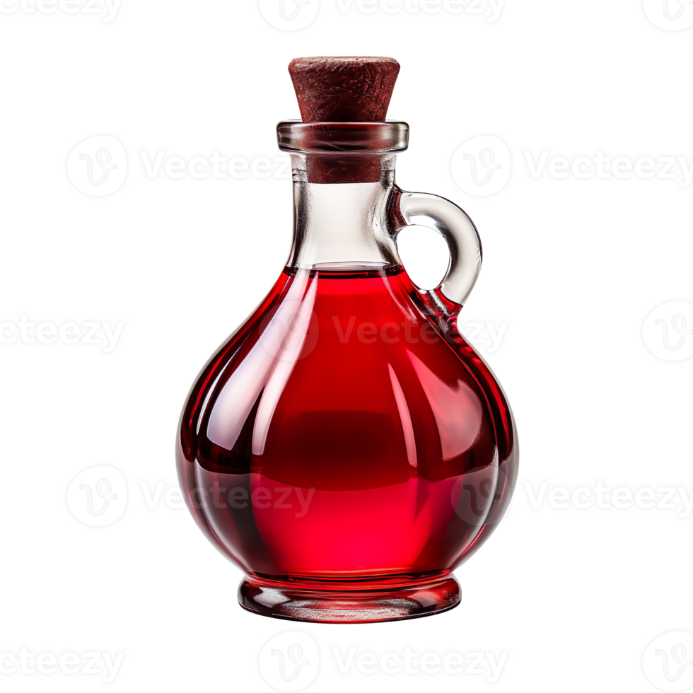 red potion bottle isolated on transparent background png