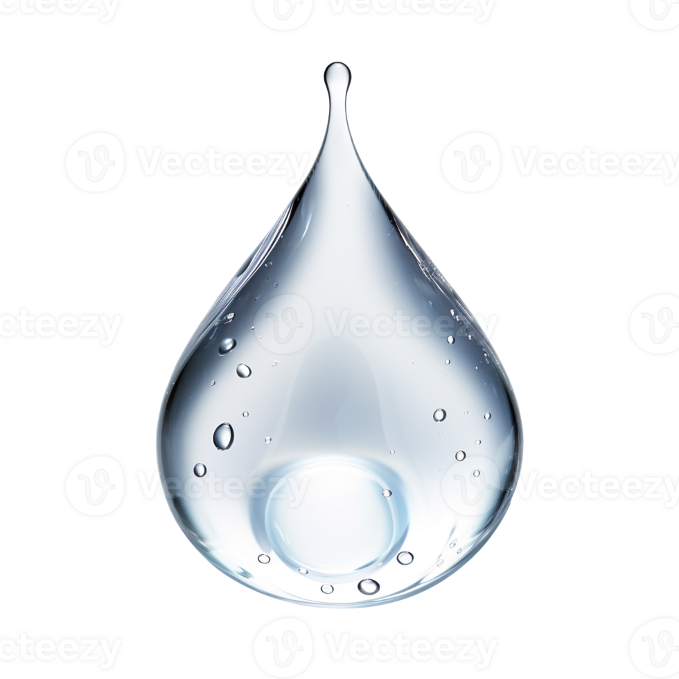 water drop isolated on transparent background png