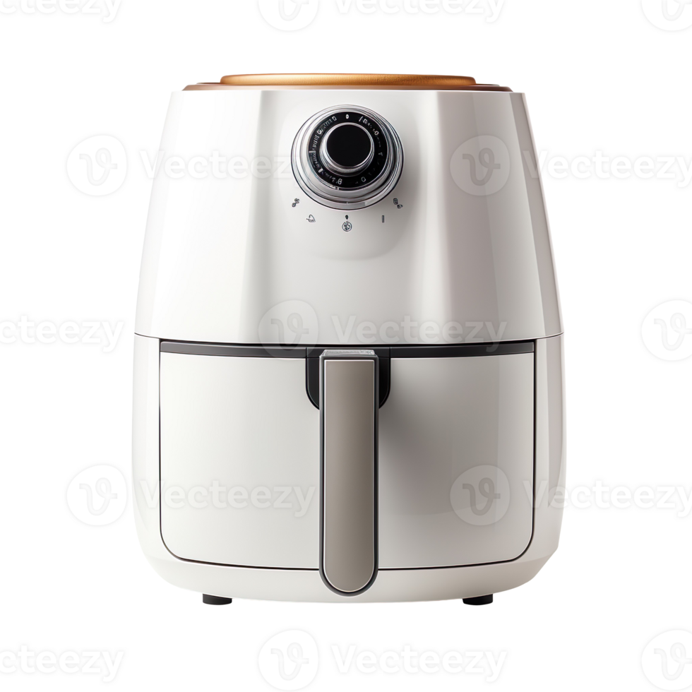 White Air Fryer isolated on transparent background png