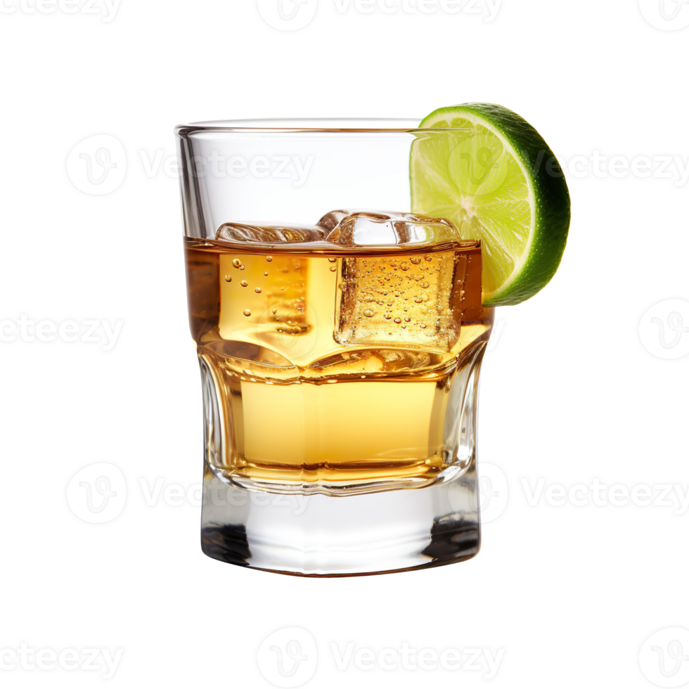 Tequila Shot isolated on transparent background png