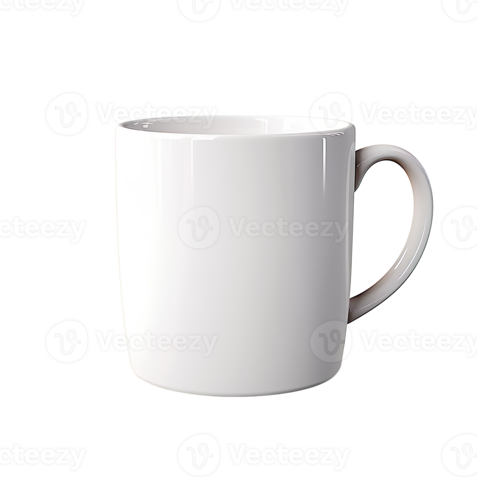 white cup isolated on transparent background png