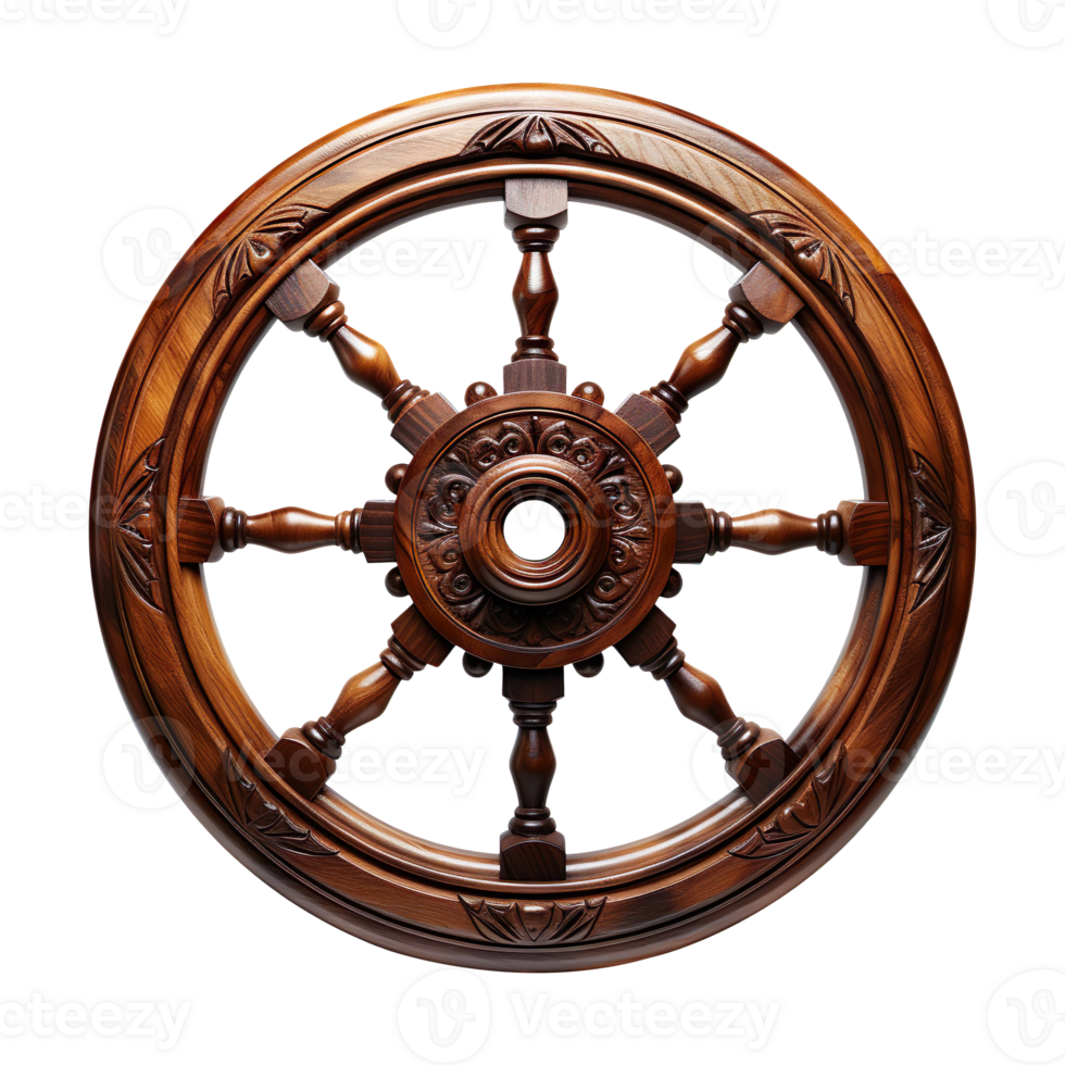 wooden wheel isolated on transparent background png