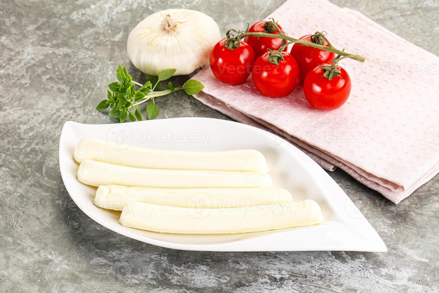 Mozzarella cheese stick heap snack photo
