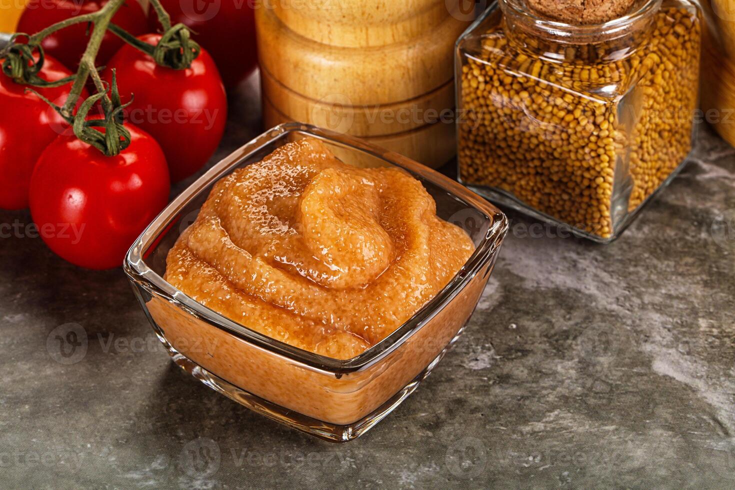 Cod fish roe snack in the bowl photo