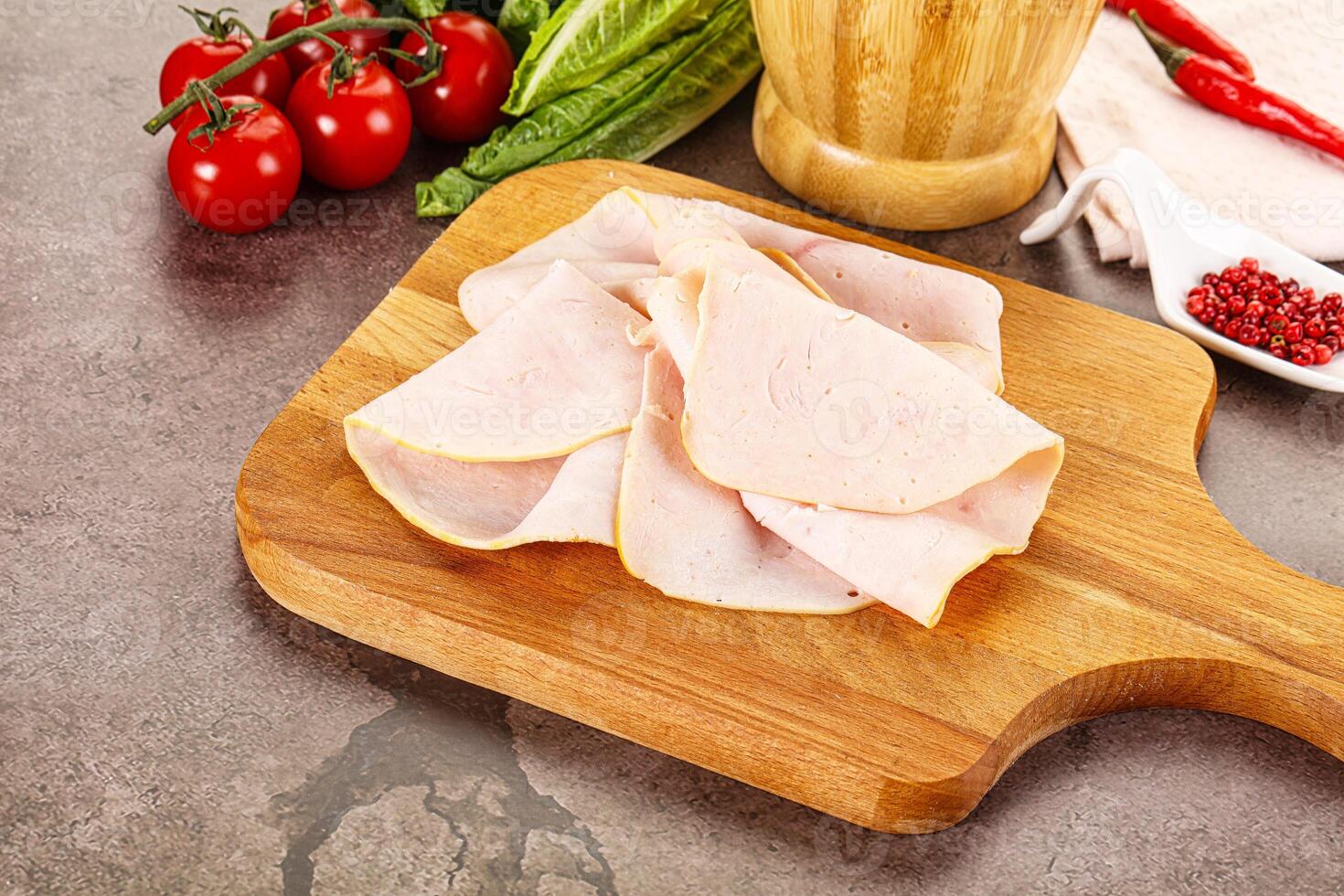 Turkey ham Campana few slices photo