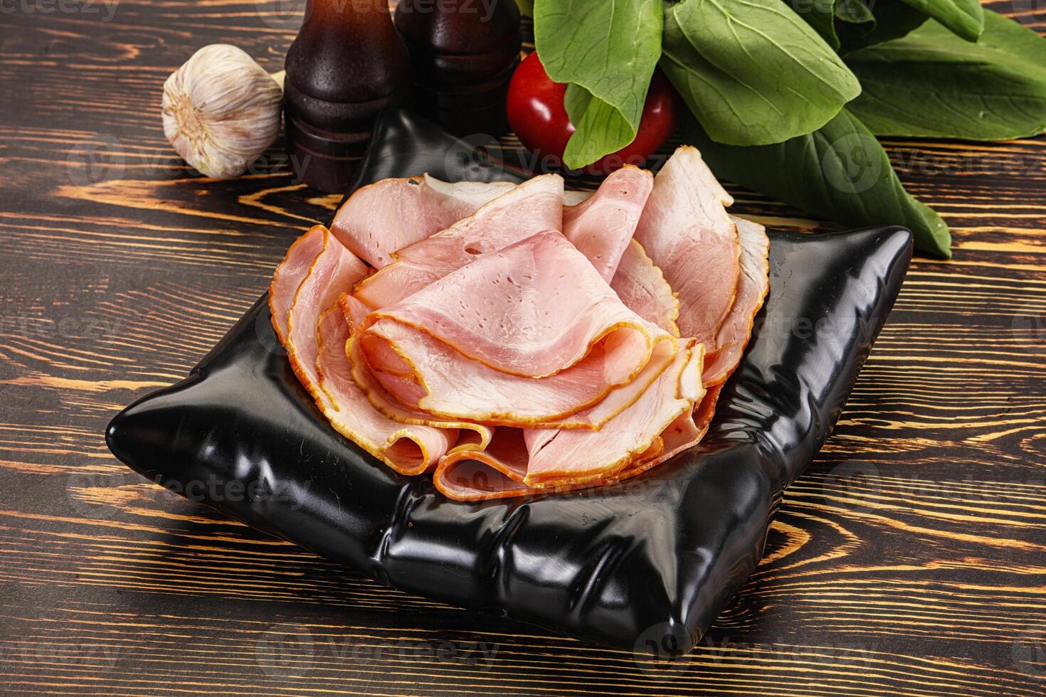 Italian sausage Prosciutto cotto ham photo