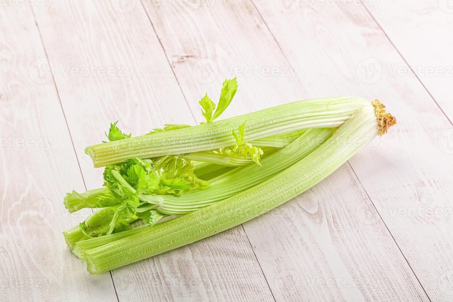Vegan cuisine - raw celery stem photo