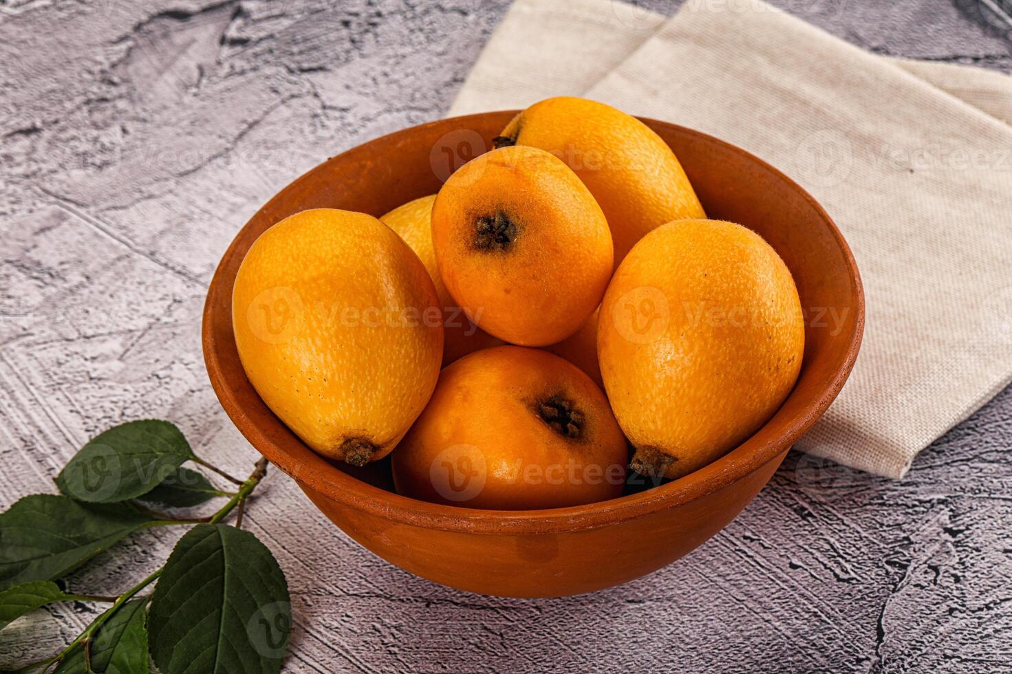 Ripe sweet juicy medlar fruit photo