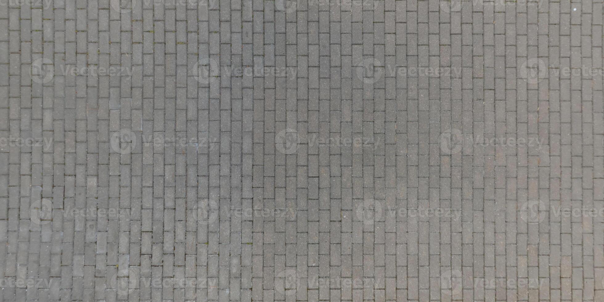 top view of surface of pedestrian path with paving slabs photo
