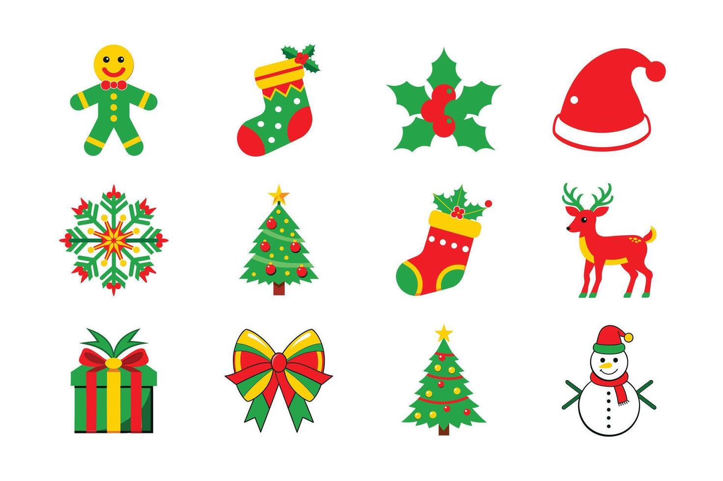 Christmas Silhouette set vector
