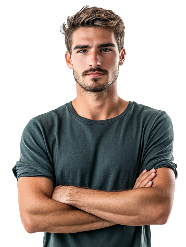 A man with a mustache and a beard png