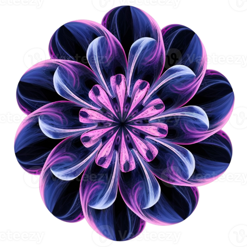 A flower with purple and blue colors png
