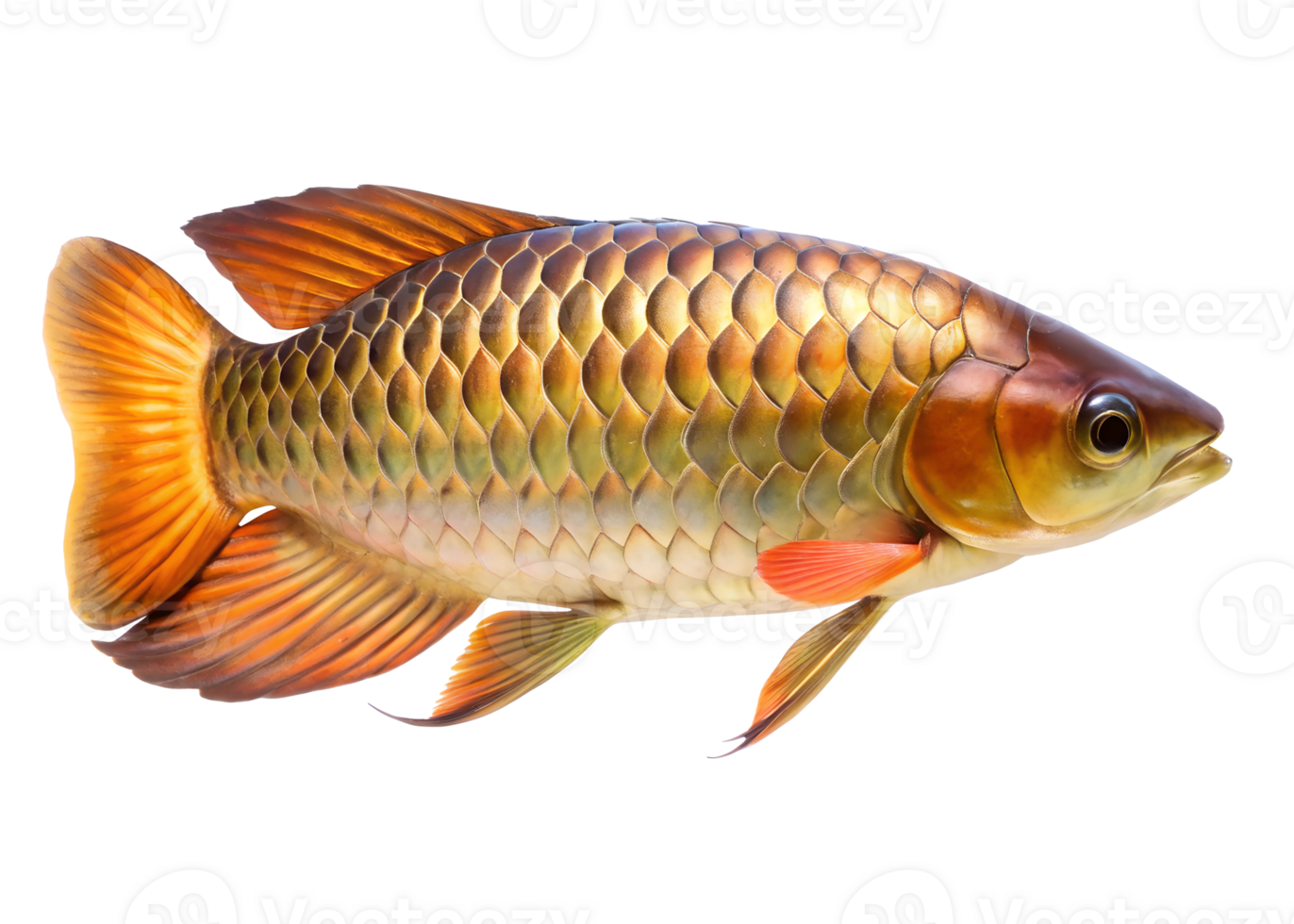 Arowana isolated on a transparent background png