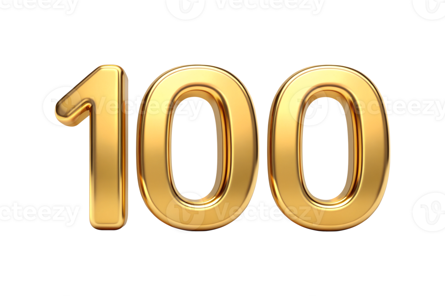 100 Golden Number Digit 3d metallic Gold Silver metal Color Typography Silver Golden Jubilee Celebration. png