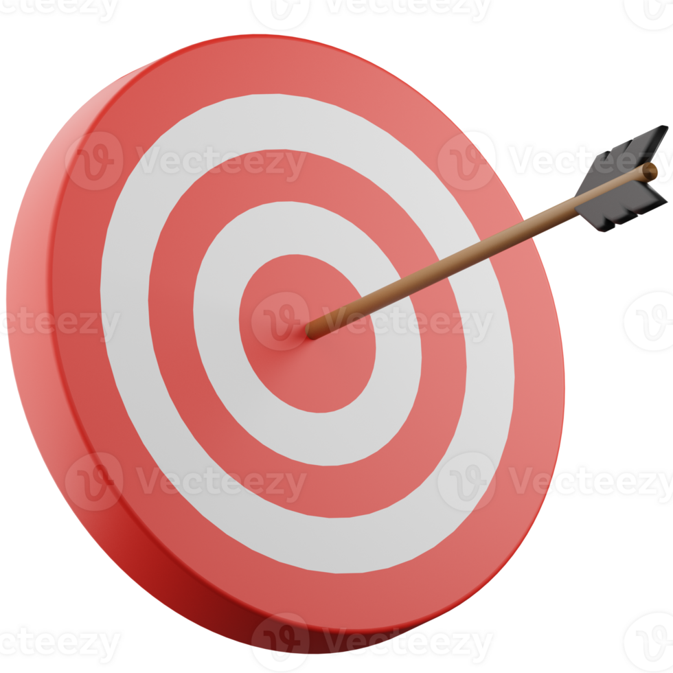 Business Target 3D Illustration png