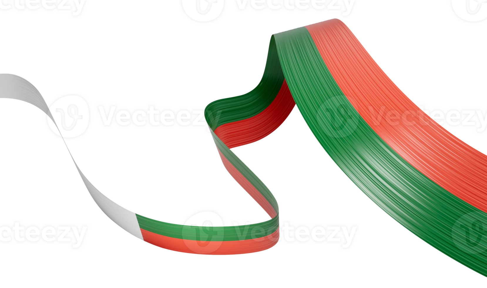 3d Flag Of Madagascar 3d Waving Ribbon Flag, 3d Illustration png