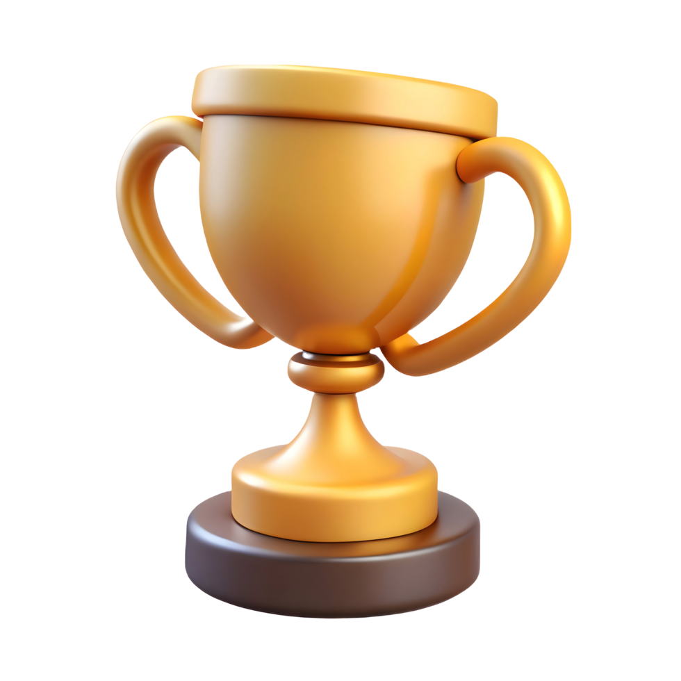 Golden Trophy for Award Ceremony and Achievements png