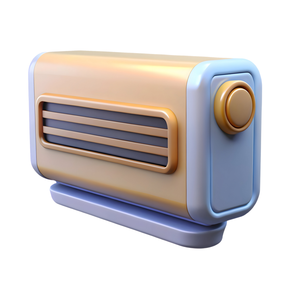 3D Rendered AC Icon for User Interfaces and Websites png