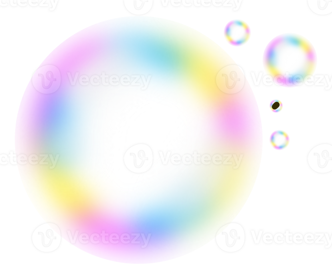 abstract colorful with bubbles png