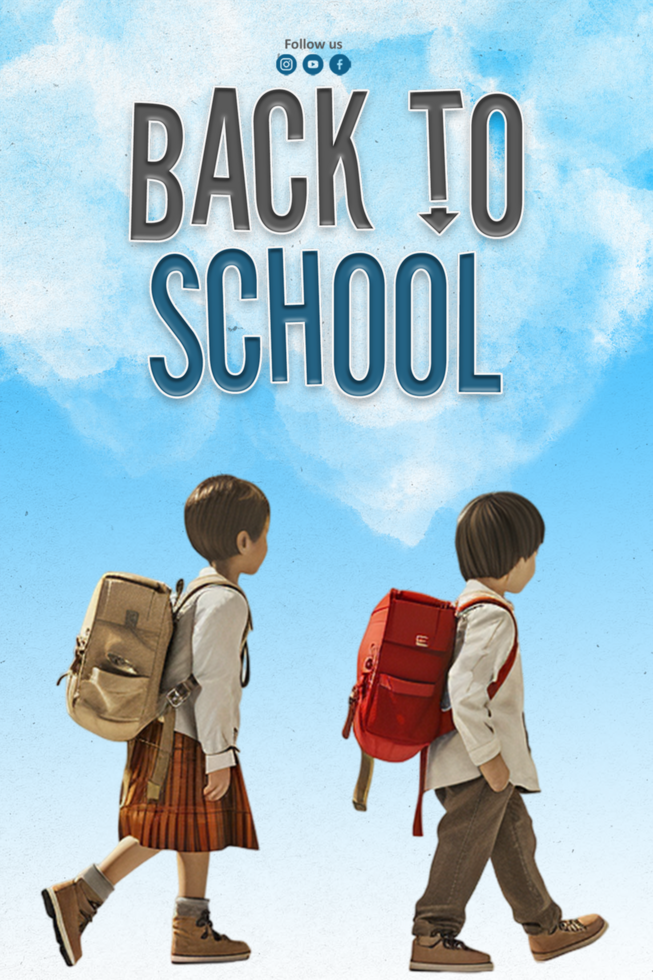 Back To School Open For Admission Flyer Template psd
